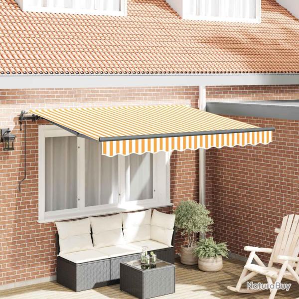 Auvent R�tractable Jaune 250 x 200 cm tissu