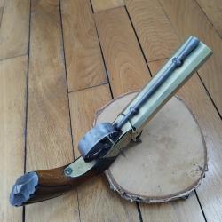 Pistolet &agrave; percussion de v&eacute;nerie double canon