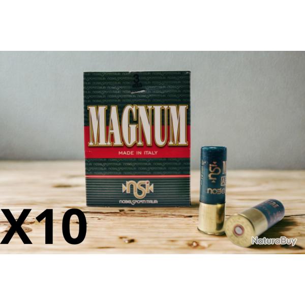 Cartouches NSI Magnum 52g BJ plomb n�3 - Cal. 12 x10 boites - PROMOTION