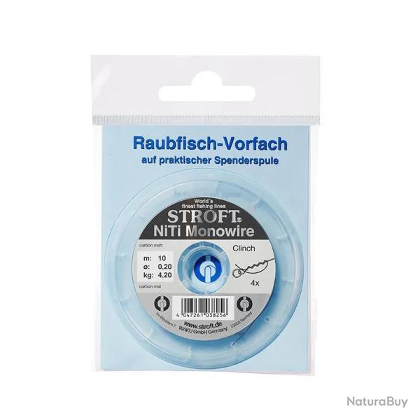 Fil titanium STROFT Niti monowire nickel titan 10m � 0.25mm