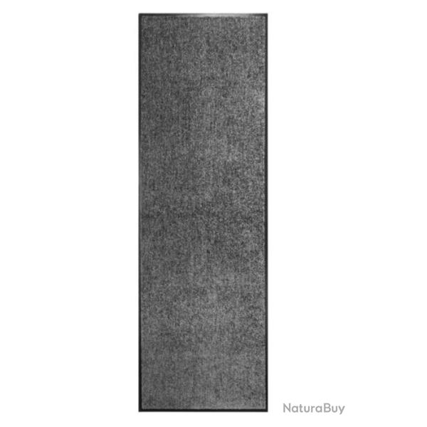 Paillasson polyamide anthracite 60x180 cm lavable antid�rapant absorbant