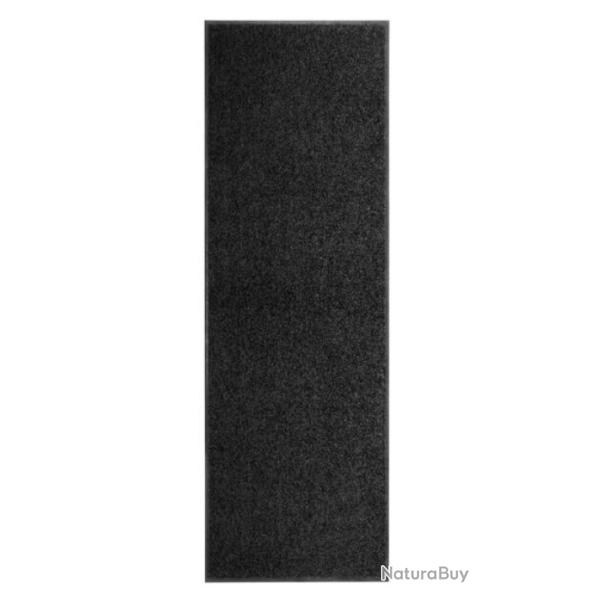 Paillasson polyamide noir 60x180 cm lavable antid�rapant absorbant