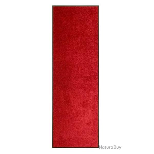 Paillasson polyamide rouge 60x180 cm lavable antid�rapant absorbant