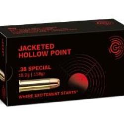 Munitions GECO cal.38 sp&eacute;cial jhp 158gr 10.2g par 50