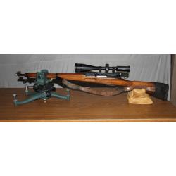 Schmidt Rubin K31 cal 7.5x55 Swiss avec rail d&eacute;port&eacute; et amovible, Lunette Hawke et Sangle