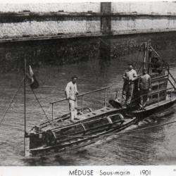 Carte Postale Sous-marin M&Eacute;DUSE 1901 -N&deg;8049