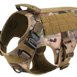 Harnais CAMO pour Chien Taille au Choix S, M, L ou XL