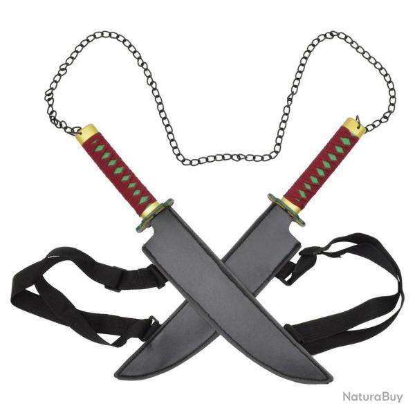 2 x Lames Jumelles Tanto de Tengen Uzui dans Demon Slayer