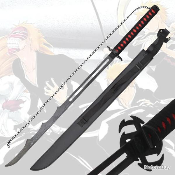 Bankai Nodachi Ichigo Kurosaki - Heaven Chain Slaying Moon - Acier - Bleach