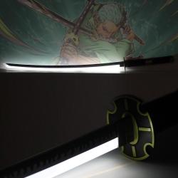 Katana Sandai Kitetsu Zoro Roronoa - LED - M&eacute;tal - One Piece