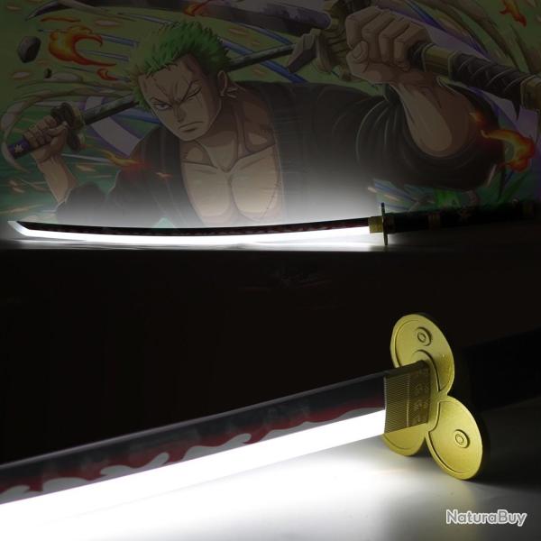 Katana de Zoro - Enma - LED - Noir - Acier - One Piece