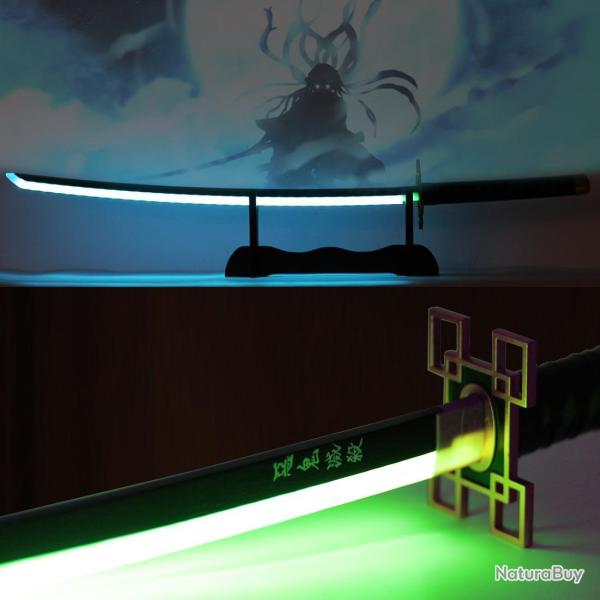 Katana LED de Muichiro Tokito - Bois - RGB - Couleur Modulable - Demon Slayer