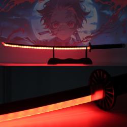 Katana LED de Tanjiro Kamado - Bois - RGB - Couleur Modulable - Demon Slayer