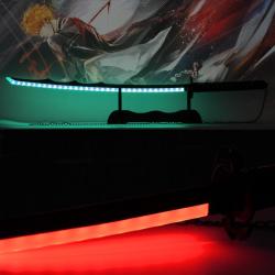 Zanpakuto d'Ichigo Kurosaki - LED - Bois - Zangetsu V3 - RGB - Couleur Modulable - Bleach