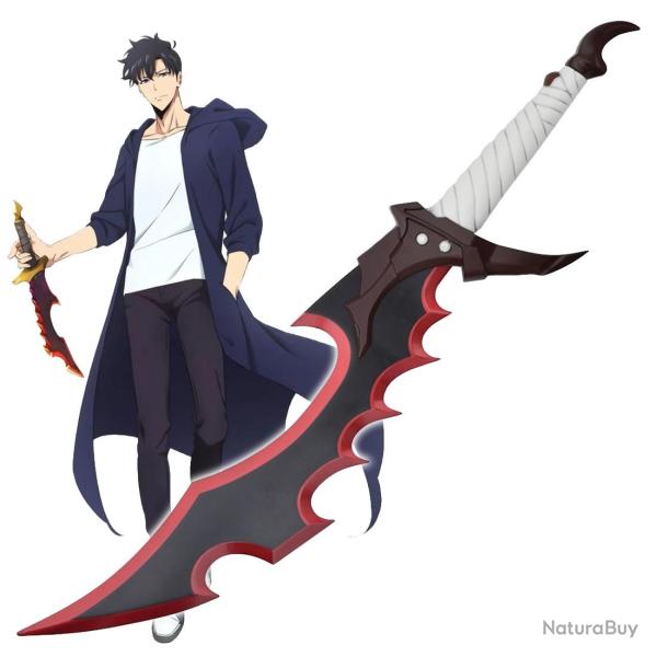 Dague Knight Killer - Sung Jin Woo - Acier - V2 - Solo Leveling