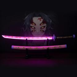 Katana LED de Kokushibo - RGB - Bois - Couleur Modulable - Demon Slayer