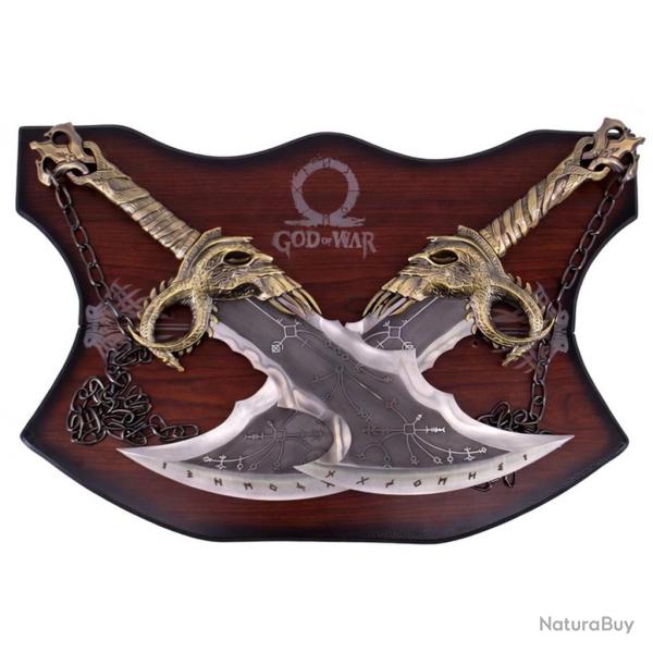 Blades of Chaos de Kratos - God of War - avec Support mural grav�