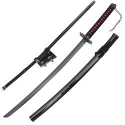 Pack Katana Cosplay Bleach Bankai Ichigo Noir + Holster Ceinture