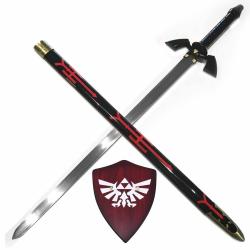 Pack D&eacute;co Zelda - Master Sword M&eacute;tal Dark Link + Support Mural