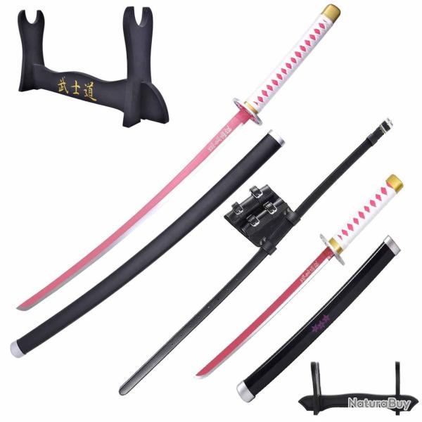 Full Pack Cosplay Kanao - Katana et Tanto Bois - Demon Slayer
