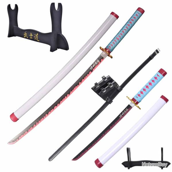 Full Pack Cosplay Mitsuri - Katana et Tanto Bois - Demon Slayer