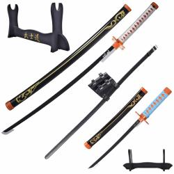 Full Pack Cosplay Shinobu - V2 - Katana et Tanto Bois - Demon Slayer