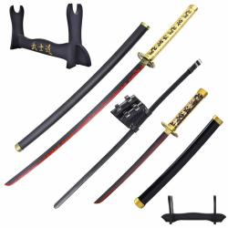 Full Pack Cosplay Yoriichi - Katana et Tanto Bois - Demon Slayer