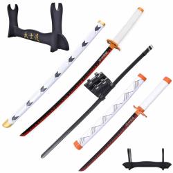 Full Pack Cosplay Rengoku - Katana et Tanto Bois - Demon Slayer