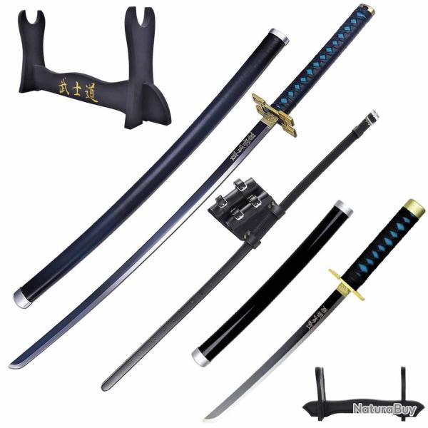 Full Pack Cosplay Muichiro - Katana et Tanto Bois - Demon Slayer