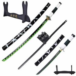 Full Pack Cosplay Sanemi - Katana et Tanto Bois - Demon Slayer