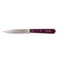 Opinel 113 couteau &agrave; &eacute;plucher , crant&eacute; - couleur aubergine