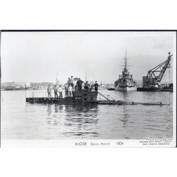 Carte postale sous-marin ALOSE 1904 -N�8050