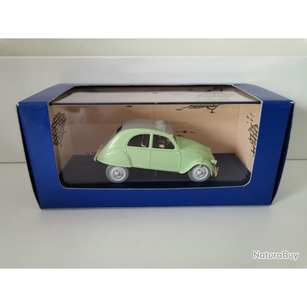 La 2CV des Dupondt de l'Affaire Tournesol Tintin 1/43 neuve
