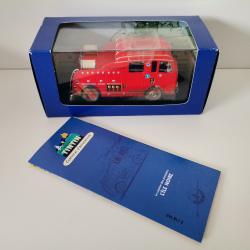 Le camion des pompiers de l'Ile Noire Tintin 1/43 neuf