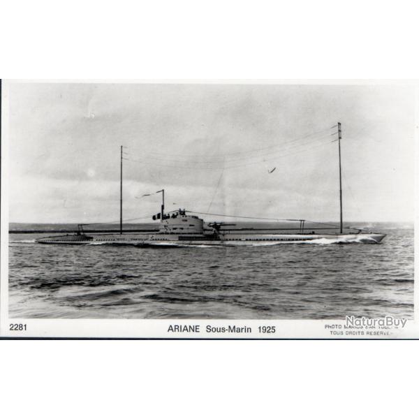 Carte postale ARIANE Sous-Marin 1925 -N�8053