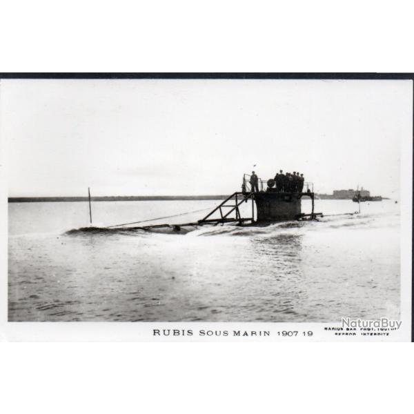 Photographie sous-marin Rubis 1907 19 -N�8055
