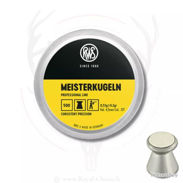 500 plombs MEISTERKUGELN 4.5 MM 0,53g RWS