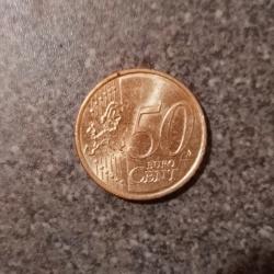 Pi&egrave;ce de 50 centimes de 2008 en bon &eacute;tat fabriqu&eacute;e pour la r&eacute;publique de Malte.