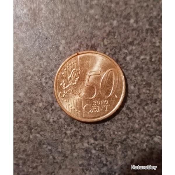 Pi�ce de 50 centimes de 2008 en bon �tat fabriqu�e pour la r�publique de Malte.