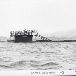 Carte postale sous-marin Saphir 1908 - N&deg;8057