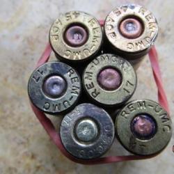 lot5 11.43 colt 45 ww1 premi&egrave;re guerre perc&eacute;e neutralis&eacute;e laiton vid&eacute;e 45acp 1917 1918 du maquis