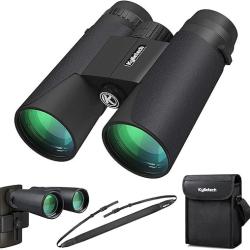Jumelles pour Adultes12 x 42 avec BAK4 Prism, FMC lentille, Grande oculaire, Adaptateur Smartphone