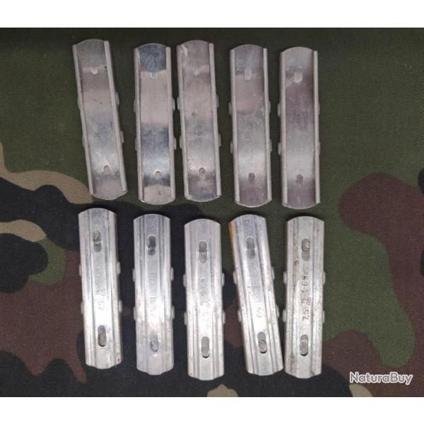 Lot de 10 clips MAS  pour cartouche 7.5 x 54 MAS 36 1� choix