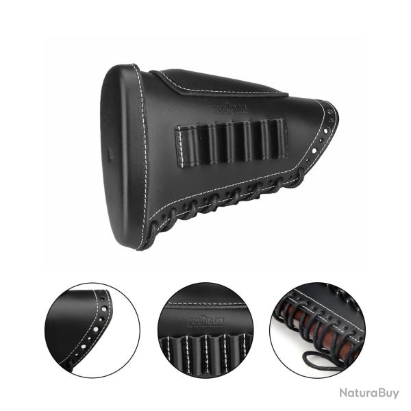 CARTOUCHI�RE DE CROSSE EN CUIR CALIBRE .308, 30-06, 30-30, 207Win.. + INSERTS - LIVRAISON GRATUITE