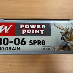 VENTE FLASH WINCHESTER CAL 30-06 POWER POING 180GR VENDU PAR 2 BTES FRAIS DE PORT OFFERT