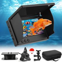 Cam&eacute;ra sous-marine pour la p&ecirc;che, d&eacute;tecteur de poissons avec &eacute;cran IPS de 4,3" et c&acirc;ble de 30m IP65