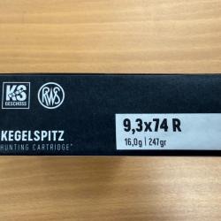 VENTE FLASH RWS CAL 9.3X74R KS 16G  VENDU PAR 2 BTES FRAIS DE PORT OFFERT