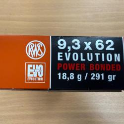 VENTE FLASH RWS CAL 9.3X62 EVO 18.8G VENDU PAR 2 BTES FRAIS DE PORT OFFERT