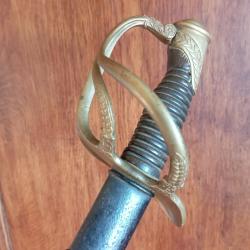 Sabre d'officier de cavalerie l&eacute;g&egrave;re Mle 1822 second empire