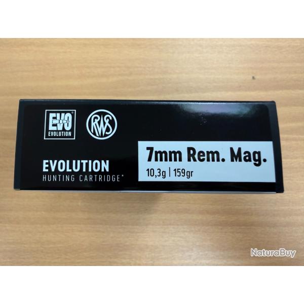 VENTE FLASH RWS CAL 7RM 10.3G EVO VENDU PAR 2 BTES FRAIS DE PORT OFFERT